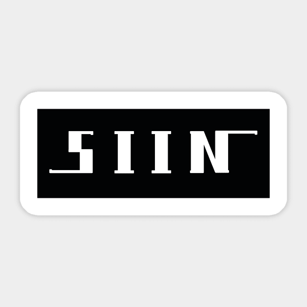 SIIN BLACK Sticker by DKdecals